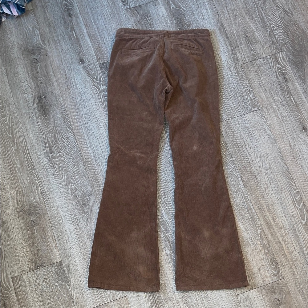 Brandy Melville Brown Corduroy Flare Jeans - Picture 7 of 8